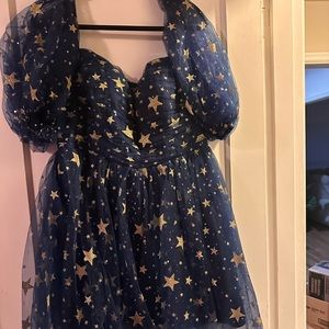 Dark blue star dress